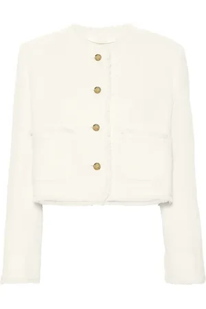 Miu Miu Veste en tweed à simple boutonnage