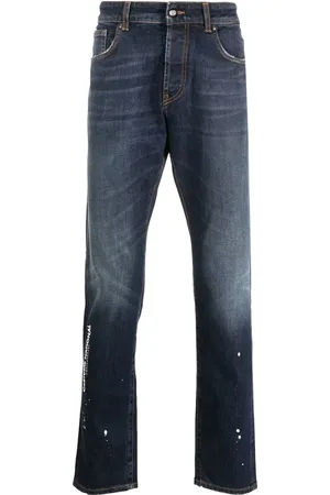 costume national contemporary Jean slim à logo imprimé