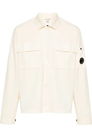 C.P. Company Chemise en coton à détail de lentille
