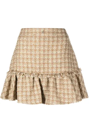 Twin-Set Minijupe en tweed à coupe évasée