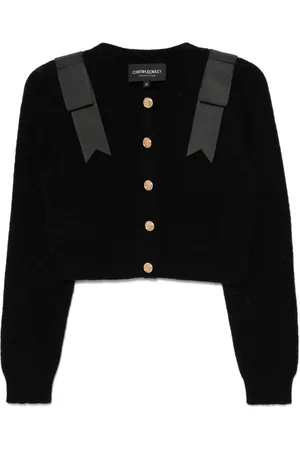 Cynthia Rowley Cardigan en laine à coupe crop
