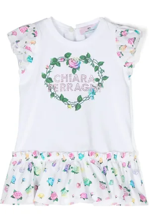 Chiara Ferragni Robe à logo strassé