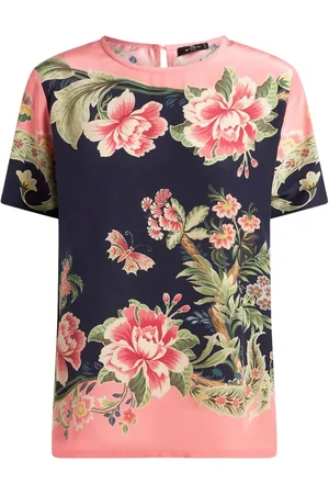 Etro T-shirt imprimé en soie