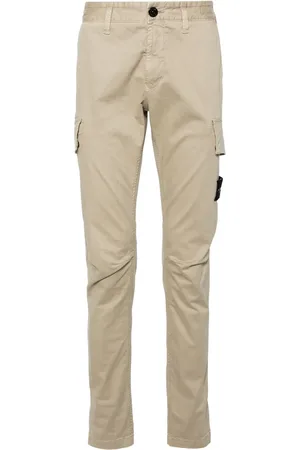 Stone Island Pantalon fuselé Hoose à poches cargo