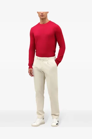 Boglioli Pantalon en velours côtelé à coupe ample