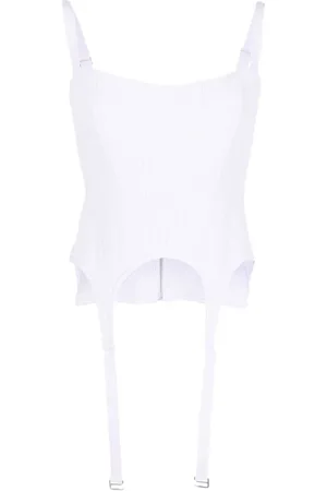 DION LEE Débardeur en maille nervurée