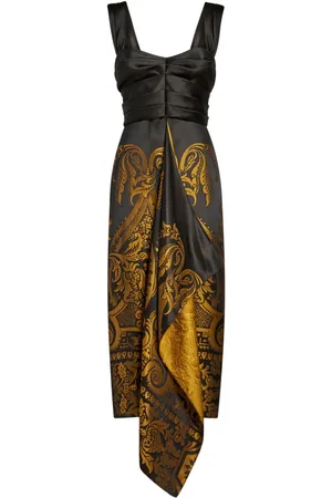 Etro Robe en jacquard à coupe mi-longue