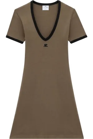 Courrèges Robe courte à col v