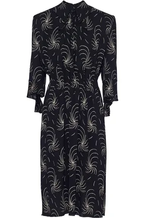 Prada Robe-chemise à imprimé graphique