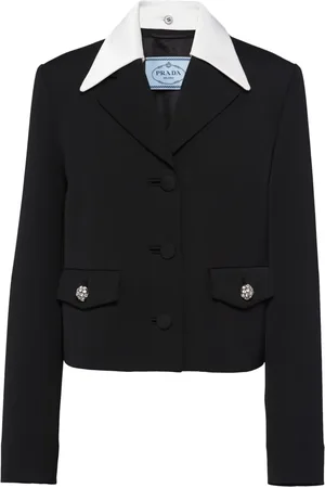Prada Blazer en laine à bords contrastants