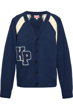 Kenzo Cardigan en laine à logo appliqué