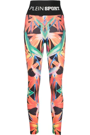 Philipp Plein Legging stretch à détail de fleur