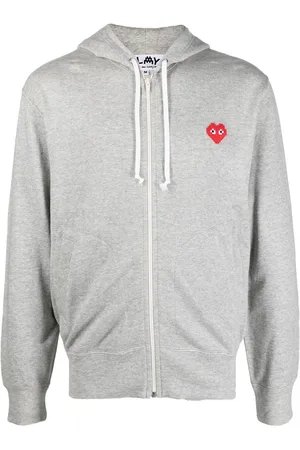 Comme des Garçons Hoodie zippé à patch logo