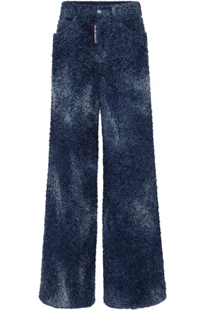 Dsquared2 Pantalon en tweed à coupe ample