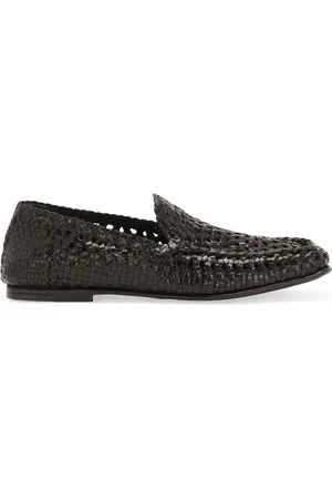 Dolce & Gabbana Mocassins en cuir à design tressé