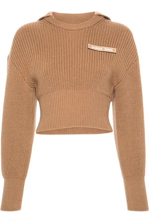 Marine Serre Pull Half Cardigan Knit Sailor
