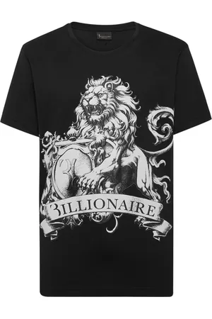 BILLIONAIRE T-shirt en coton à logo SS imprimé