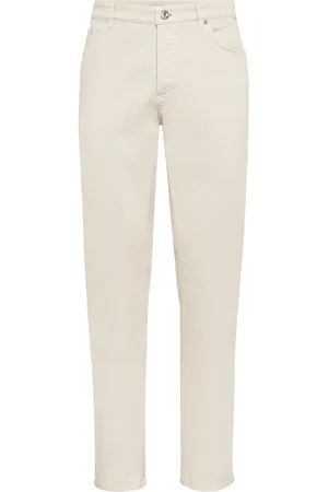 Brunello Cucinelli Pantalon stretch à coupe droite