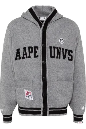 A Bathing Ape Cardigan à logo en intarsia