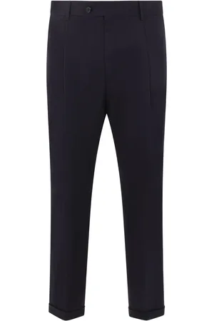 CARUSO Pantalon court à détails plissés