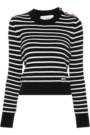 Ami Pull nervuré à rayures