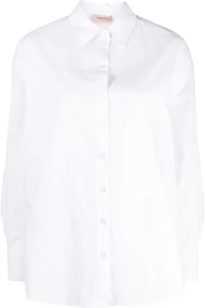 Twin-Set Chemise en popeline à détail de chaîne