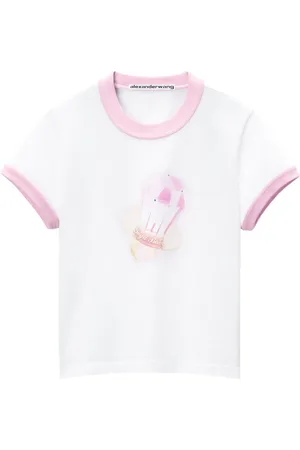 Alexander Wang T-shirt en coton à logo imprimé