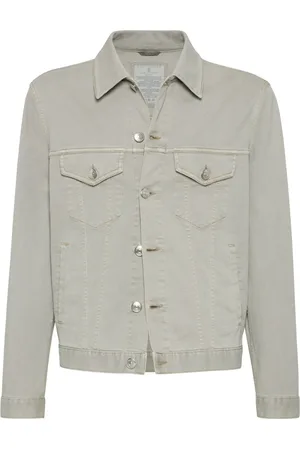 Brunello Cucinelli Veste boutonnée en jean