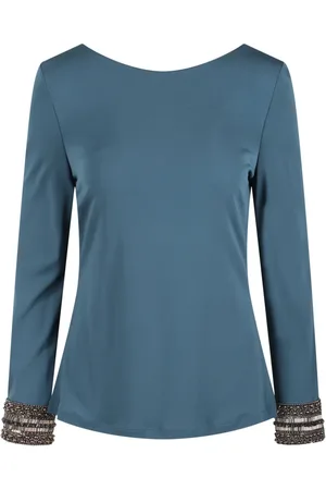 Alberta Ferretti Blouse à poignets brodés