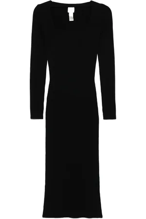 Patou Robe longue à design nervuré