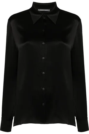 Alberta Ferretti Chemise en satin à manches longues