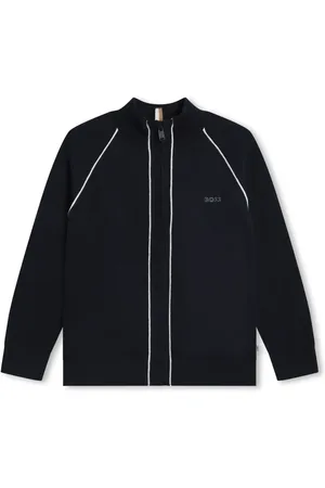 HUGO BOSS Veste en coton à logo embossé