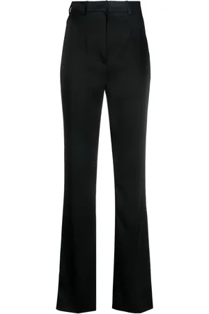Nanushka Pantalon en satin à taille haute