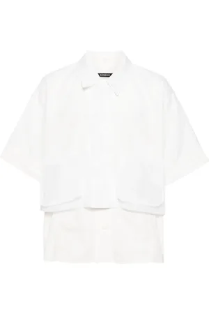 SONGZIO Chemise en coton à design superposé