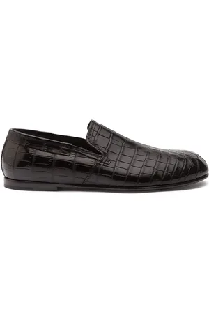 Dolce & Gabbana Mocassins en cuir à effet peau de crocodile
