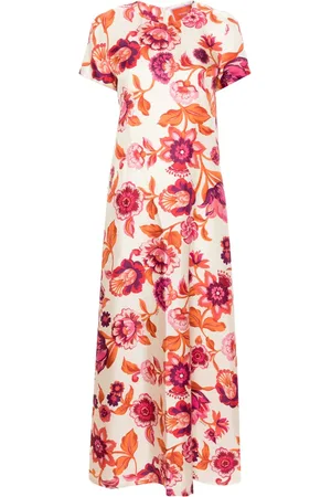 La DoubleJ Robe en soie à fleurs