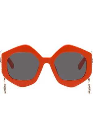 Philipp Plein Lunettes de soleil à monture géométrique