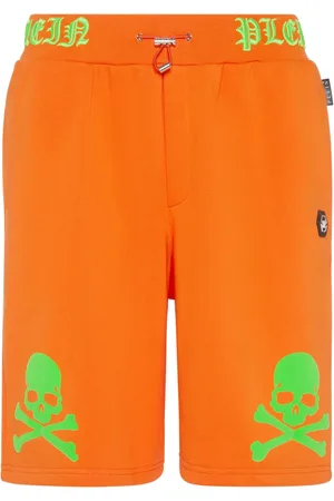 Philipp Plein Short à logo brodé Skull&Bones