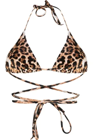 Vetements Haut de bikini à imprimé léopard