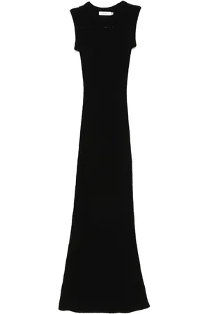 AYA MUSE Robe en maille nervurée à coupe longue