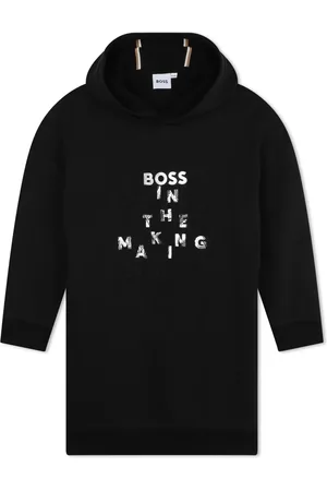 HUGO BOSS Robe en coton mélangé à logo imprimé