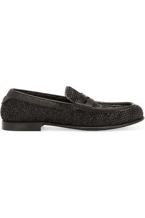 Dolce & Gabbana Mocassins en raphia tressé