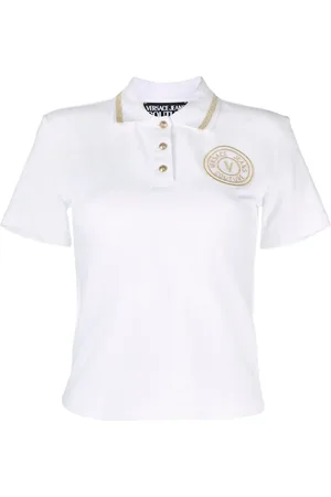 VERSACE Polo à logo brodé V