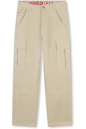 HUGO BOSS Pantalon en coton à poches cargo