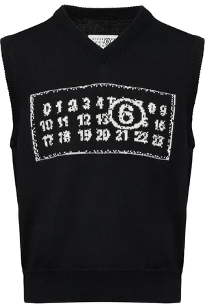 Maison Margiela Gilet Numeric en maille