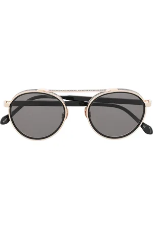 MATSUDA Lunettes de soleil rondes à double pont