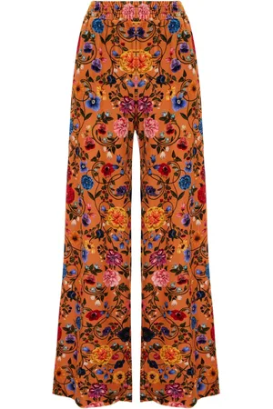 La DoubleJ Pantalon palazzo à fleurs