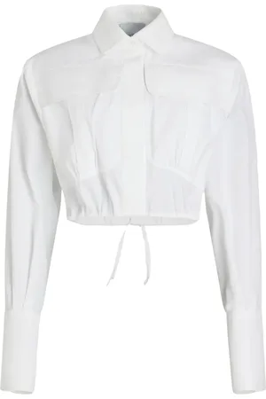Patou Chemise en popeline à coupe crop