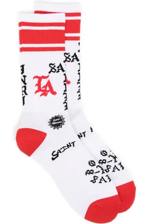 SAINT MXXXXXX Chaussettes à imprimé graphique