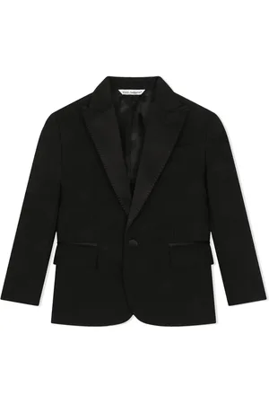 Dolce & Gabbana Blazer boutonné à logo DG en jacquard